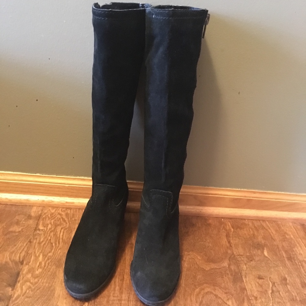 Franco Sarto Asher Wedge Boots Tall  suede